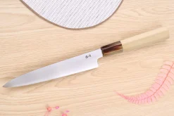 Couteau universel japonais artisanal Kasahara Shigehiro forgé par Yoshikazu Ikeda 16,5cm