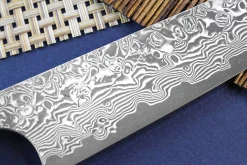Couteau universel japonais artisanal Yoshimi Kato 15cm VG10 Nickel Damascus cerisier