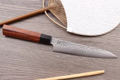 Couteau universel japonais Kanetsugu Heptagon Uto martelé 15cm