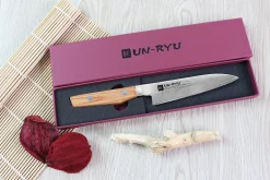 Couteau universel japonais Shimomura Un-Ryu 12cm damas 33 couches