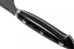Couteau universel japonais Zwilling Kramer Euro Stainless 12cm damassé manche en micarta
