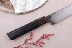 Couteau universel kiritsuke japonais Kanetsugu Zuiun Kiwami revêtement DLC 15cm