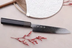 Couteau universel kiritsuke japonais Kanetsugu Zuiun Kiwami revêtement DLC 15cm