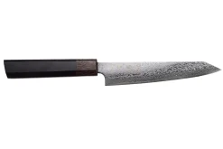 Couteau universel kiritsuke japonais Kanetsugu Zuiun Kiwami revêtement DLC 15cm