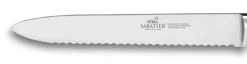 Couteau universel SABATIER Provençao 100% forgé dentelé 12cm en olivier