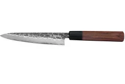 Couteau universel Sayuto Séquoia San Mai martelé 13,5cm