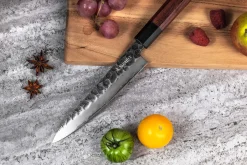 Couteau universel Sayuto Séquoia San Mai martelé 13,5cm