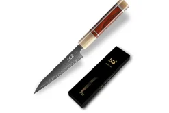Couteau universel Xin XinCraft acier VG10 damas poli miroir 12cm