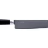 Couteau à viande Kai Michel Bras n°5 22,5cm acier inox SG2 + fourreau en bois
