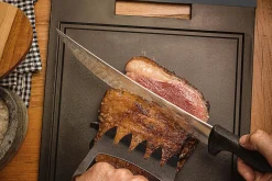 Couteau à viande Tramontina Churrasco lame noire alvéolée