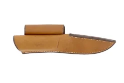 Couteau Wildsteer Baby Wild BWI0101 lame 9cm manche cuir gold + étui en cuir assorti