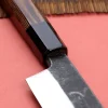 Couteau yanagiba 30cm japonais artisanal Hatsukokoro Shirasagi manche en wengé