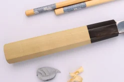 Couteau yanagiba 24cm japonais artisanal Nakamura Kaishin Ginsan Mirror
