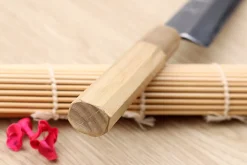 Couteau yanagiba 24cm japonais artisanal Nakamura Kaishin Saku WS2 en magnolia