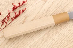 Couteau yanagiba 27cm japonais artisanal Nakamura Kaishin Saku WS2 en magnolia