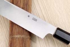 Couteau yanagiba 24cm japonais artisanal Sakai Kikumori Kikuzuki Kuro