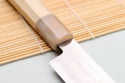 Couteau yanagiba 27cm japonais artisanal Nakamura Kaishin Ginsan Damas