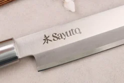Couteau yanagiba 27cm Sayuto Ebène 7Cr manche en ébène