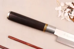 Couteau yanagiba 24cm Sayuto Ebène 7Cr manche en ébène