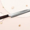 Couteau yanagiba japonais artisanal 24cm Sakai Takayuki Byakko manche en ébène + étui