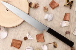 Couteau yanagiba japonais artisanal Kagekiyo Suri Urushi 21cm