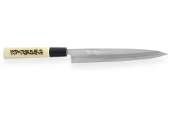 Couteau yanagiba japonais artisanal Yoshihiro Jyosaku White 2 steel