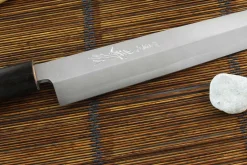 Couteau yanagiba japonais artisanal Yoshihiro Jyosaku White 2 steel