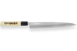Couteau yanagiba japonais artisanal Yoshihiro Jyosaku White 2 steel