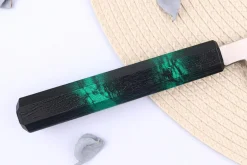 Couteau yanagiba japonais 21cm Sakai Takayuki Nanairo manche en résine laqué vert
