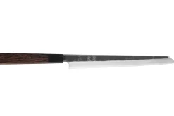 Couteau yanagiba kiritsuke 27cm japonais artisanal Hatsukokoro Shirasagi manche en wengé