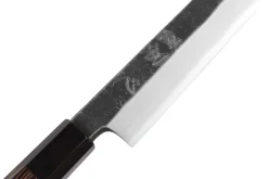 Couteau yanagiba kiritsuke 27cm japonais artisanal Hatsukokoro Shirasagi manche en wengé