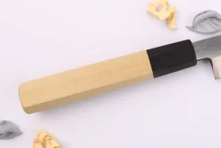Couteau yanagiba kiritsuke 21cm japonais artisanal Nakamura Kaishin Ginsan Mirror