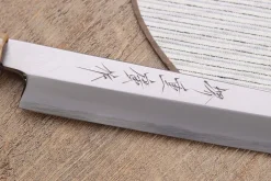 Couteau yanagiba kiritsuke 24cm japonais artisanal Kasahara Shigehiro forgé par Yoshikazu Ikeda