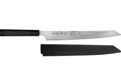 Couteau yanagiba kiritsuke 30cm japonais artisanal Sakai Takayuki Seiryu damas