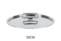 Couvercle Cristel Castel'Pro brillant en acier inoxydable 18/10