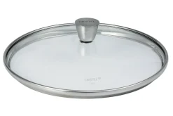 Couvercle Cristel 1826 en verre bombé à pontet en inox