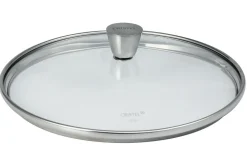 Couvercle Cristel 1826 en verre bombé à pontet en inox
