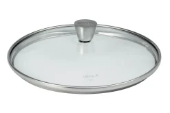 Couvercle Cristel 1826 en verre bombé à pontet en inox