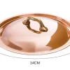 Couvercle en cuivre Mauviel M'Héritage 200B avec anse en bronze