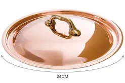 Couvercle en cuivre Mauviel M'Héritage 200B avec anse en bronze