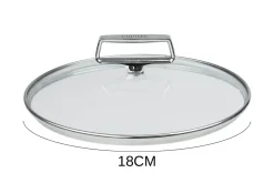 Couvercle en verre bombé Cristel Castel'Pro anse fixe en inox