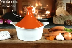 Couvercle tajine Cookut en céramique pour L'Incroyable cocotte 28cm + livret de recettes