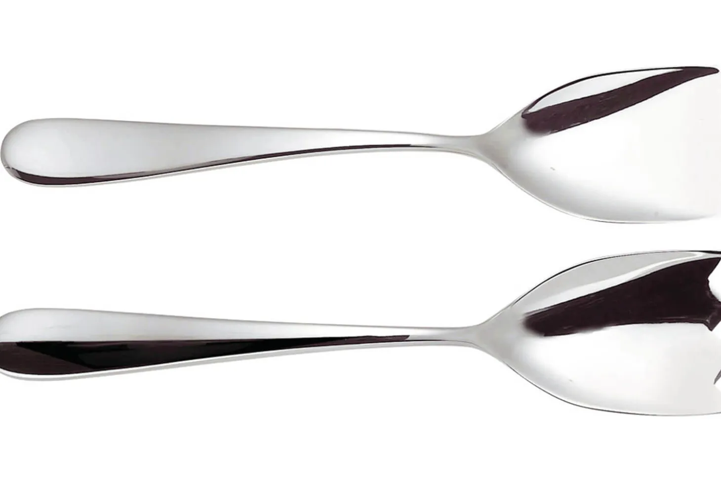 Couverts à salade Alessi Nuovo Milano 26cm inox 18/10 design par Ettore Sottsass