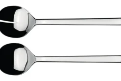 Couverts à salade Alessi Ovale 26cm acier inox 18/10 design par Ronan et Erwan Bouroullec