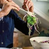 Couverts à salade blancs Guzzini Tierra en bouteilles recyclées 28cm