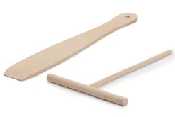 Crêpière Woll Diamond QXR Eco Logic en fonte d'aluminium manche amovible bois 26cm