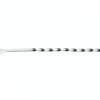 Cuillère à mélanger BarCraft manche torsadé et disque en acier inoxydable 28cm