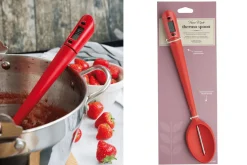 Cuillère-thermomètre KitchenCraft Home Made en silicone rouge