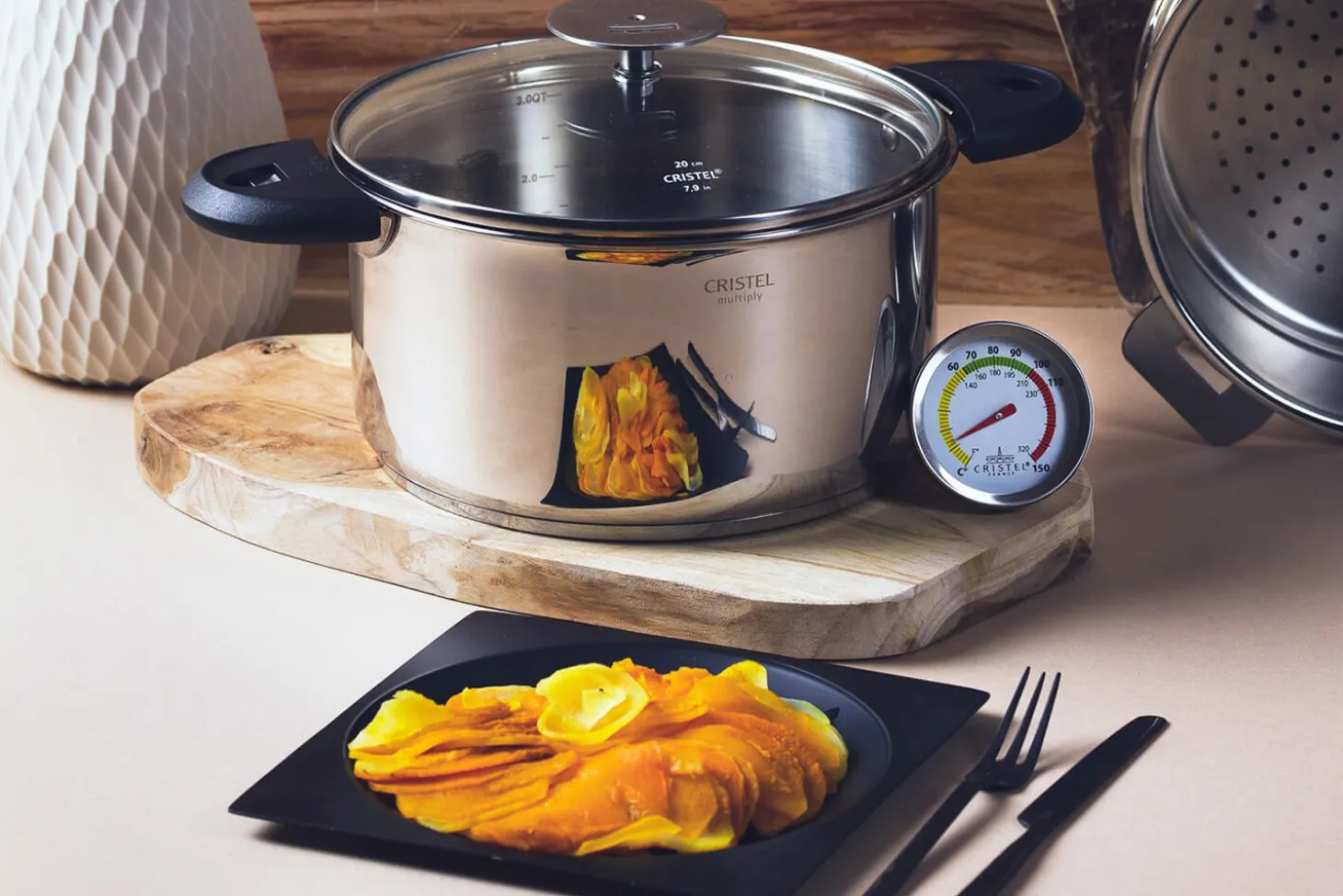 Cuiseur Cristel Biome diamètre 24cm cuisson saine