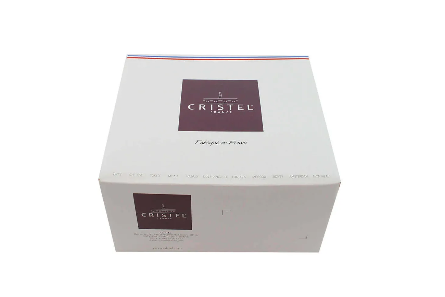 Cuit vapeur en verre Cristel avec couvercle